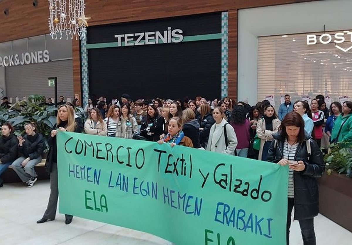 Huelga del textil en Garbera.