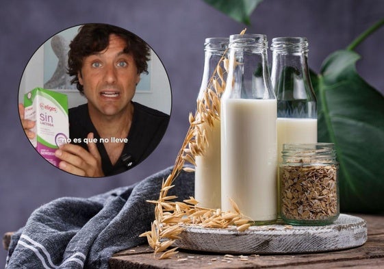 Edgar Barrionuevo explica las características de la leche sin lactosa.