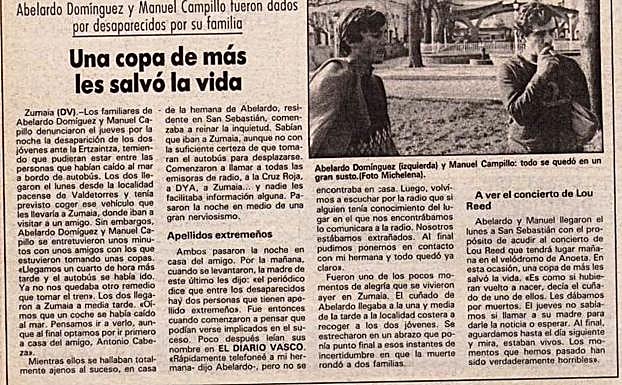 Entrevista con los falsos desaparecidos.