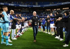 Despedida de Koldo Anza en Anoeta en su jubilación.