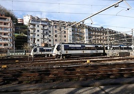 La playa de vías de Easo, donde se construirán medio millar de viviendas, un mínimo de cuatrocientas de VPO en alquiler.