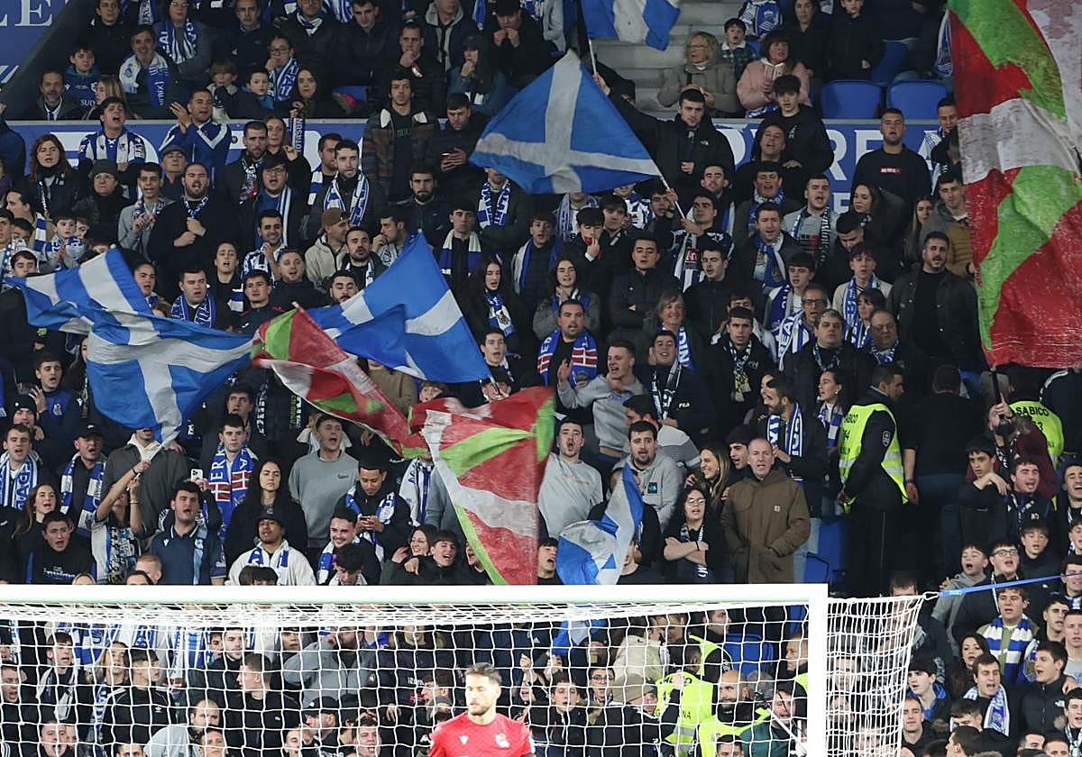La Grada Zabaleta, en el partido contra Las Palmas