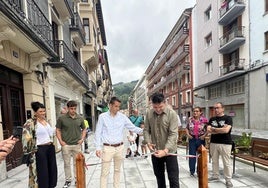 Inauguración de la calle Legazpi, uno de los hitos que el PSE-EE destaca dentro de este 2024.