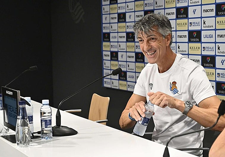 Imanol ha protagonizado su última rueda de prensa del año previa a un partido