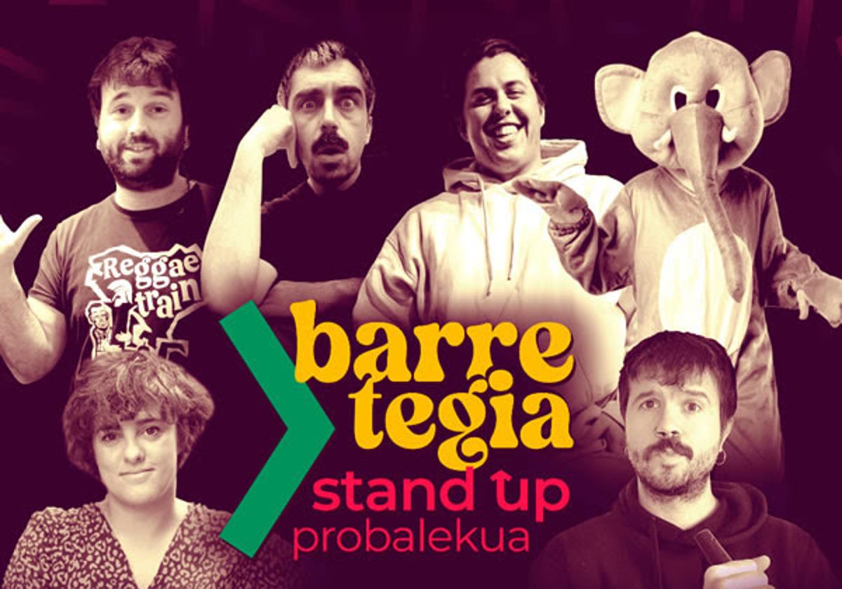 El espectáculo de humor en euskera 'Barretegia: Stand Up probalekua' recalará el viernes en Deba