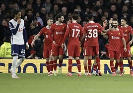El Liverpool llega como sólido líder al 'Boxing Day' tras golear al Tottenham en la última jornada.