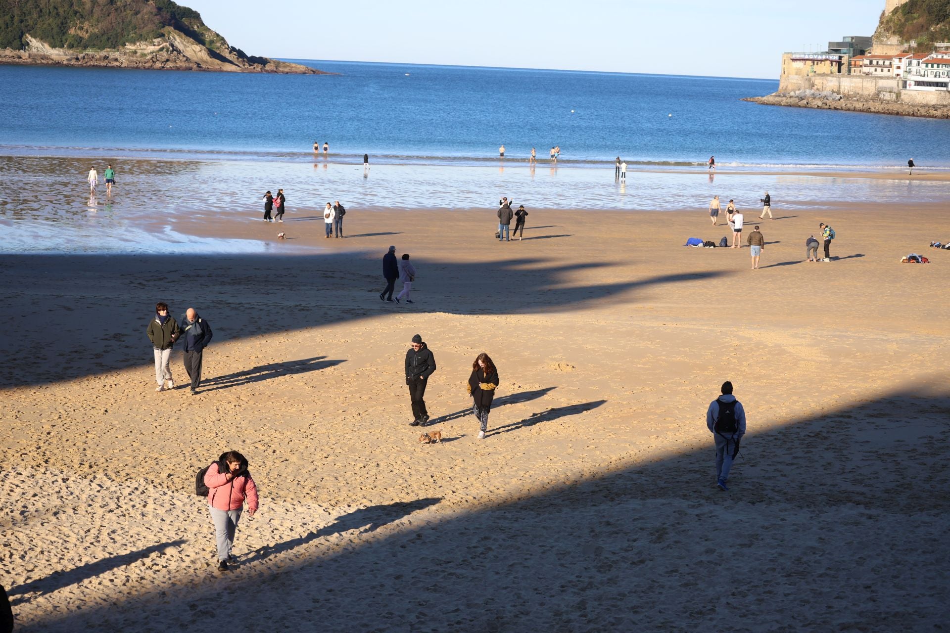 El primer baño del año, en imágenes