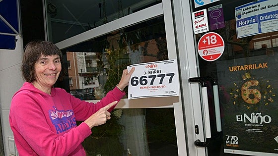 Tercer premio en Azkoitia: «Ojalá le haya tocado a alguien que lo necesita»