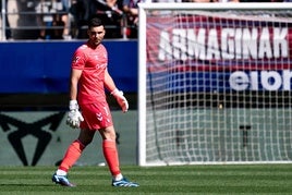 Fuzato durante uno de los 10 partidos que ha disputado con el Eibar.