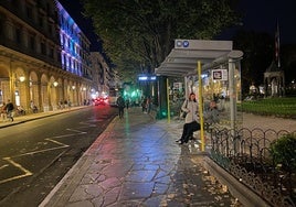 San Sebastián a media luz. «No se ve nada»