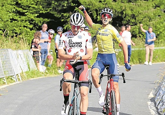 Iker Gómez gana la última etapa y Héctor Álvarez celebra la victoria final en la Gipuzkoako Itzulia 2024.