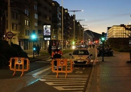 La avenida de Zurriola estará cortada desde el puente hasta la plaza Lapurdi