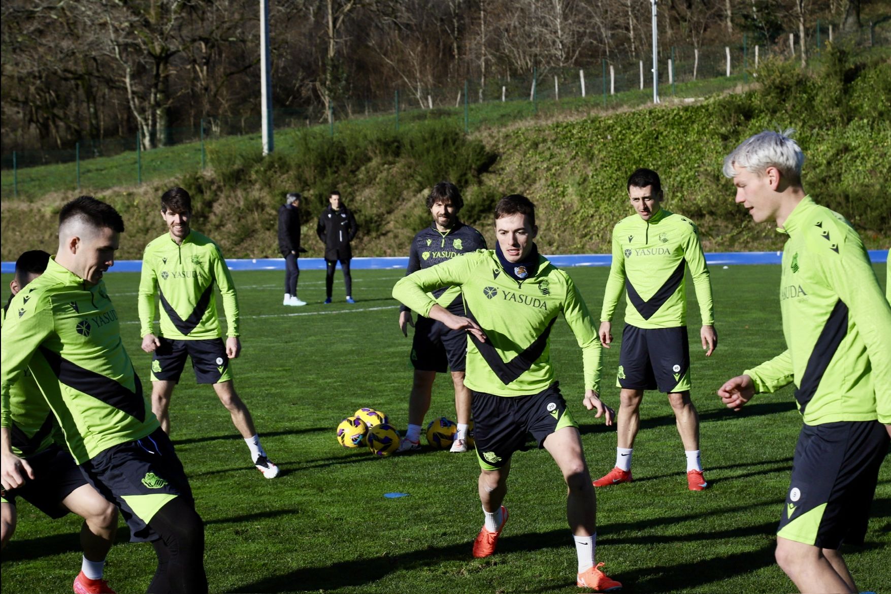 La Real calienta motores de cara al duelo ante el Villarreal