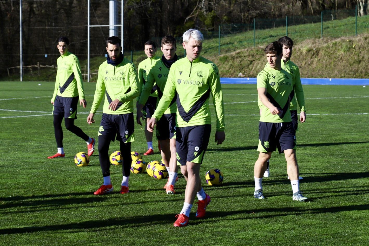 La Real calienta motores de cara al duelo ante el Villarreal