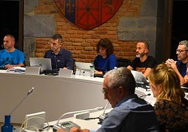 Concejales de EH Bildu, PNV y PSE, durante un Pleno de la legislatura.