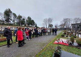 El acto se ha celebrado a las 11.00 en el cementerio de Hondarribia.