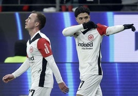 Marmoush celebra un gol ante el Friburgo este pasado fin de semana.