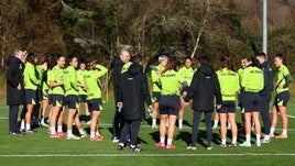 Último entrenamiento de las txuri-urdines antes de recibir al Espanyol.