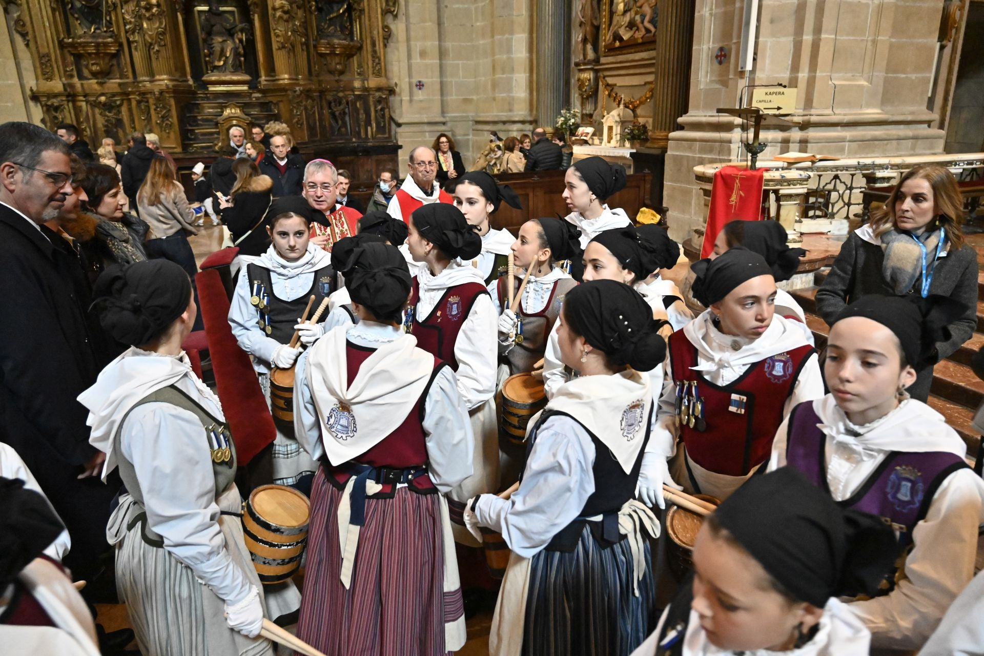 Multitudinaria misa de San Sebastián