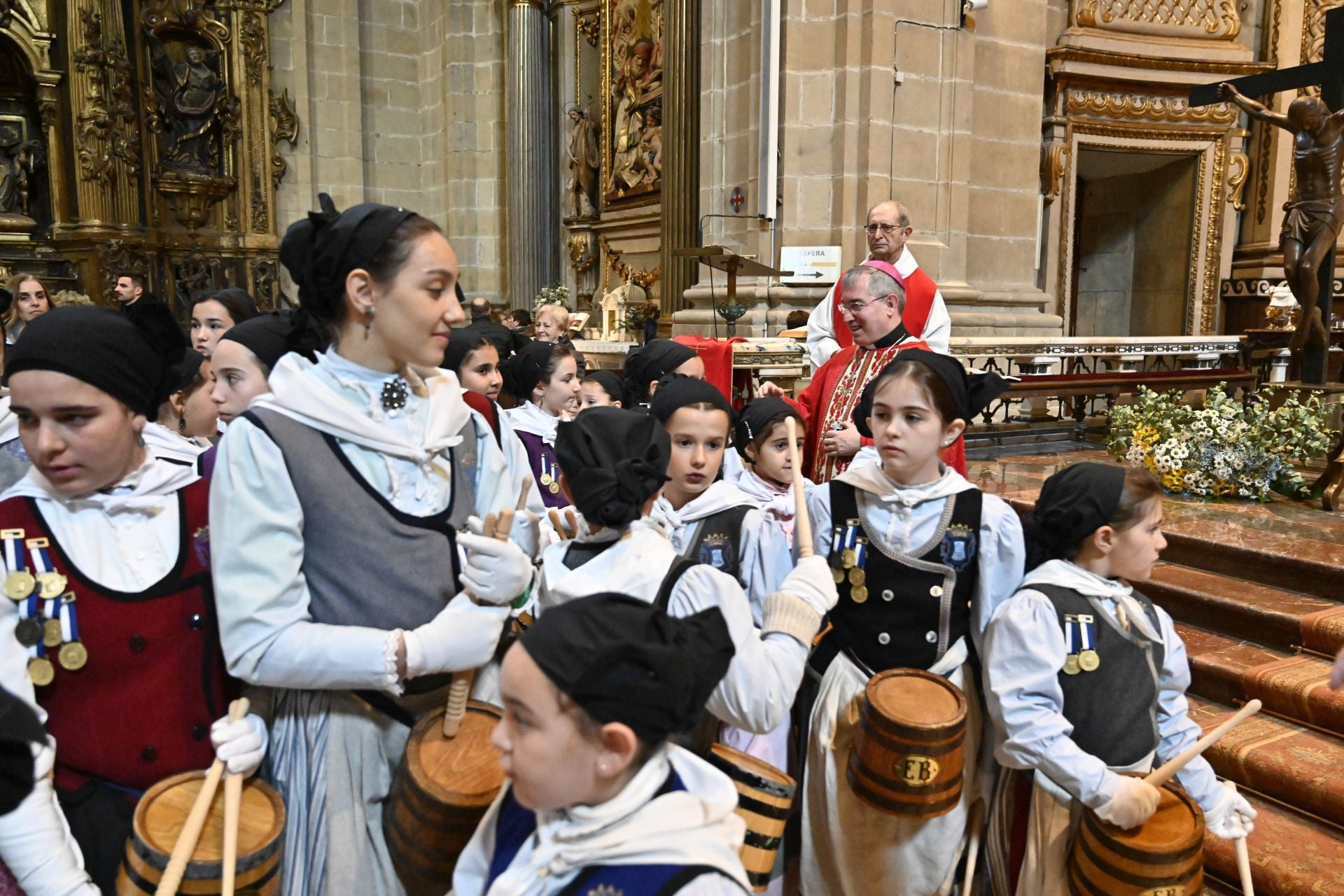 Multitudinaria misa de San Sebastián