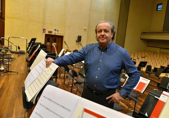 Juanjo Mena, en una imagen de archivo en la sede de la Euskadiko Orkestra.