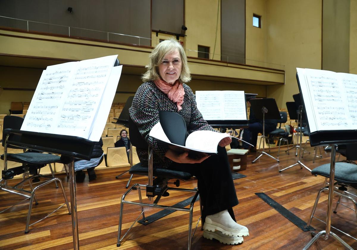 Beatriz Arzamendi, en la sede de la Euskadiko Orkestra.