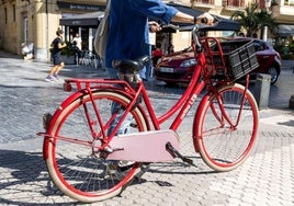 Bicicleta registada por el Ayuntamiento de Donostia.