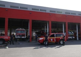 El parque de Bomberos de San Sebastián, en donde trabaja el bombero desde hace un año.