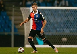 Arnau Comas durante uno de sus partidos con el Basel suizo.