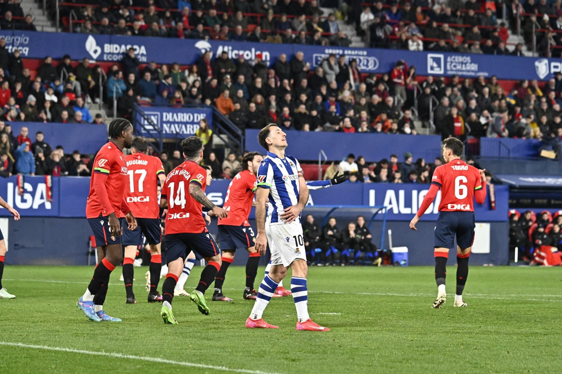 Las mejores imágenes del partido de El Sadar