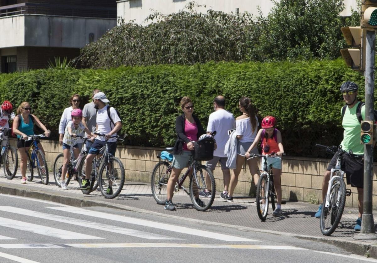 El tramo Mendelu-Amute, poco amable para los ciclistas.