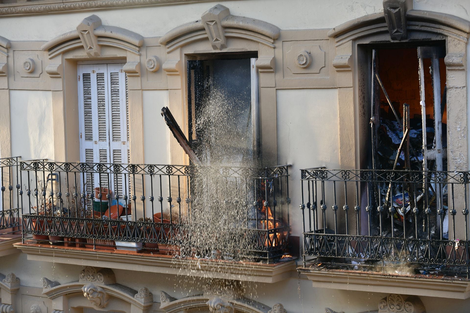 Incendio en el Centro de San Sebastián