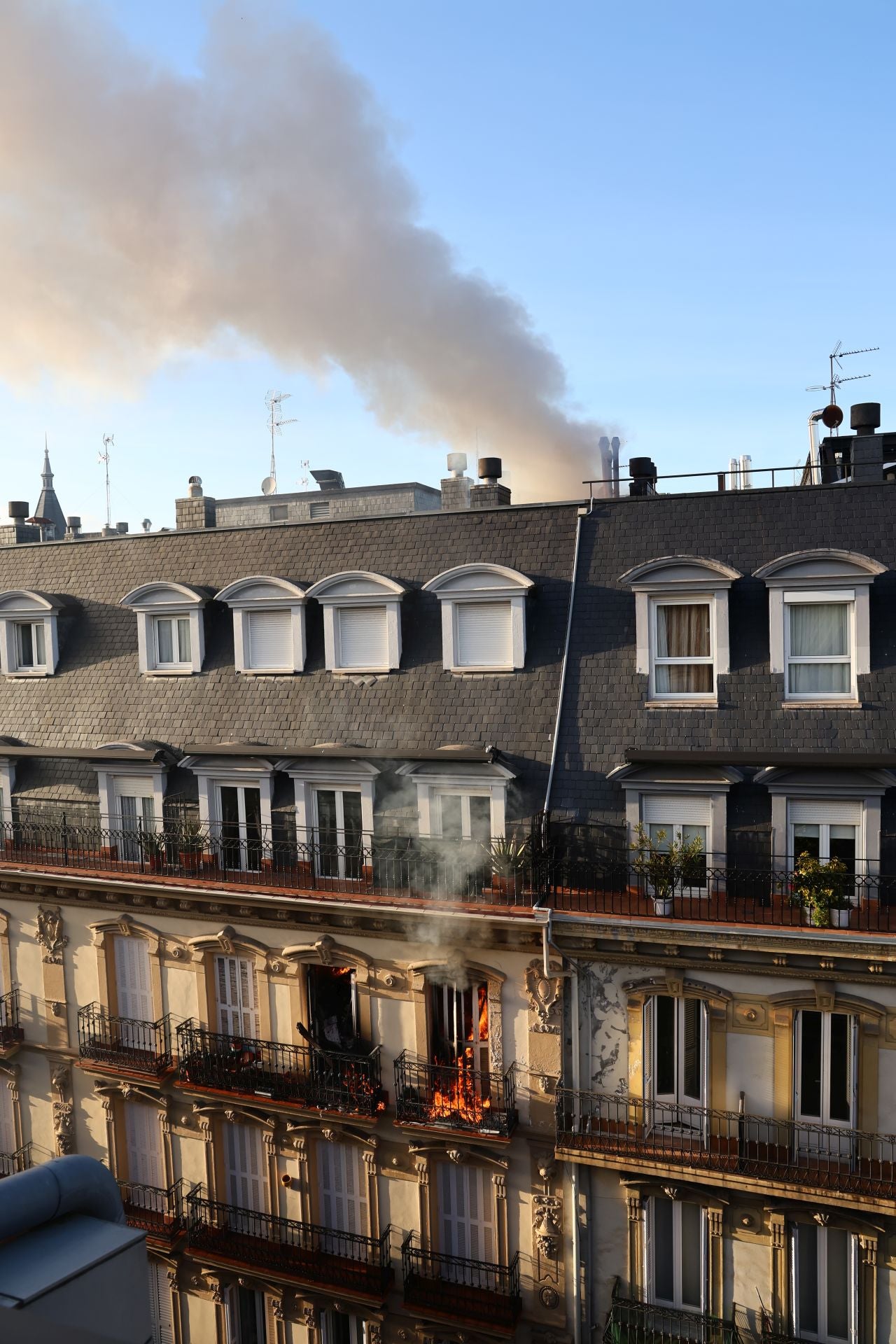 Incendio en el Centro de San Sebastián