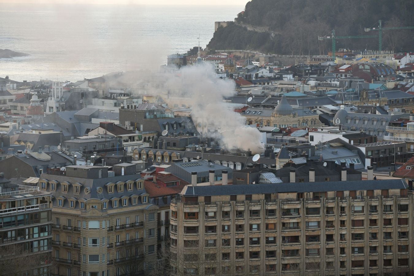 Incendio en el Centro de San Sebastián