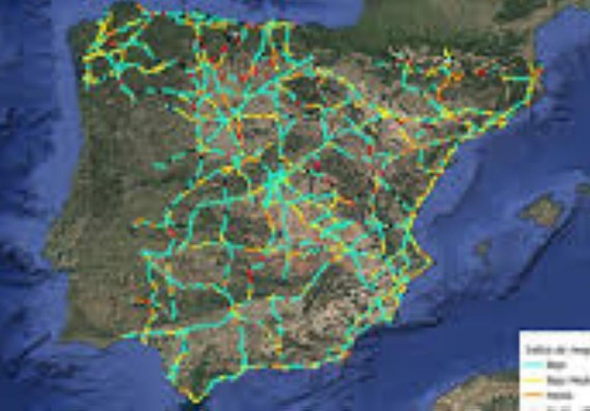 Un 9% de kilómetros con un elevado riesgo
