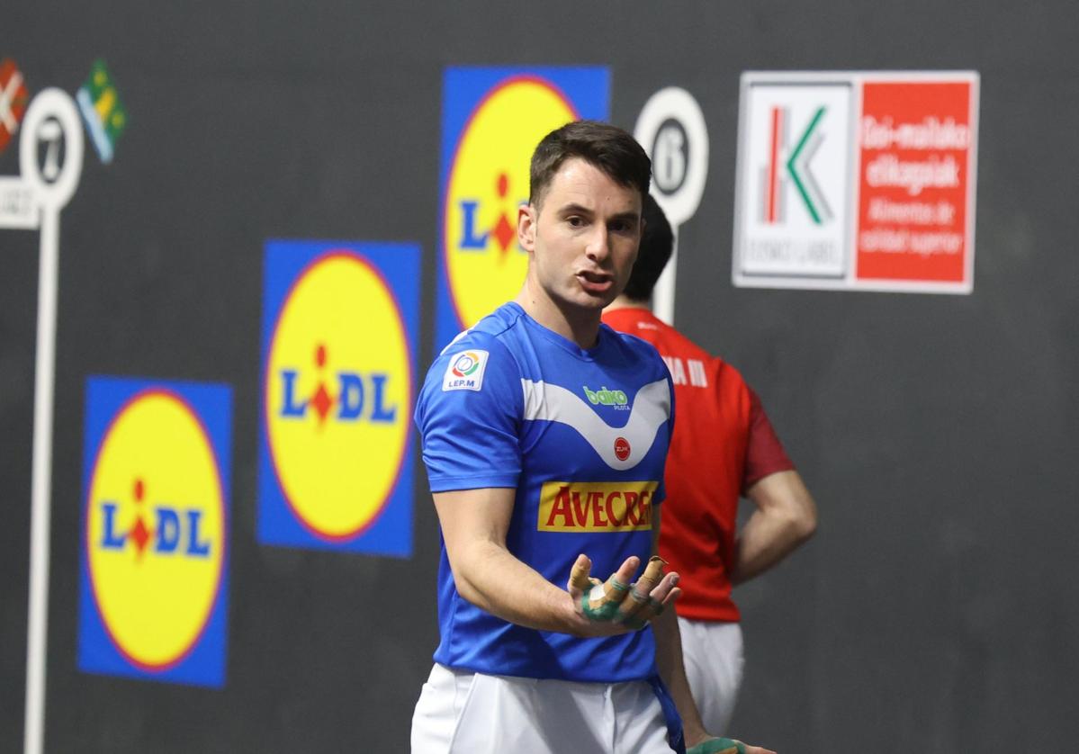 Ander Imaz, en el partido del pasado sábado en Segura.