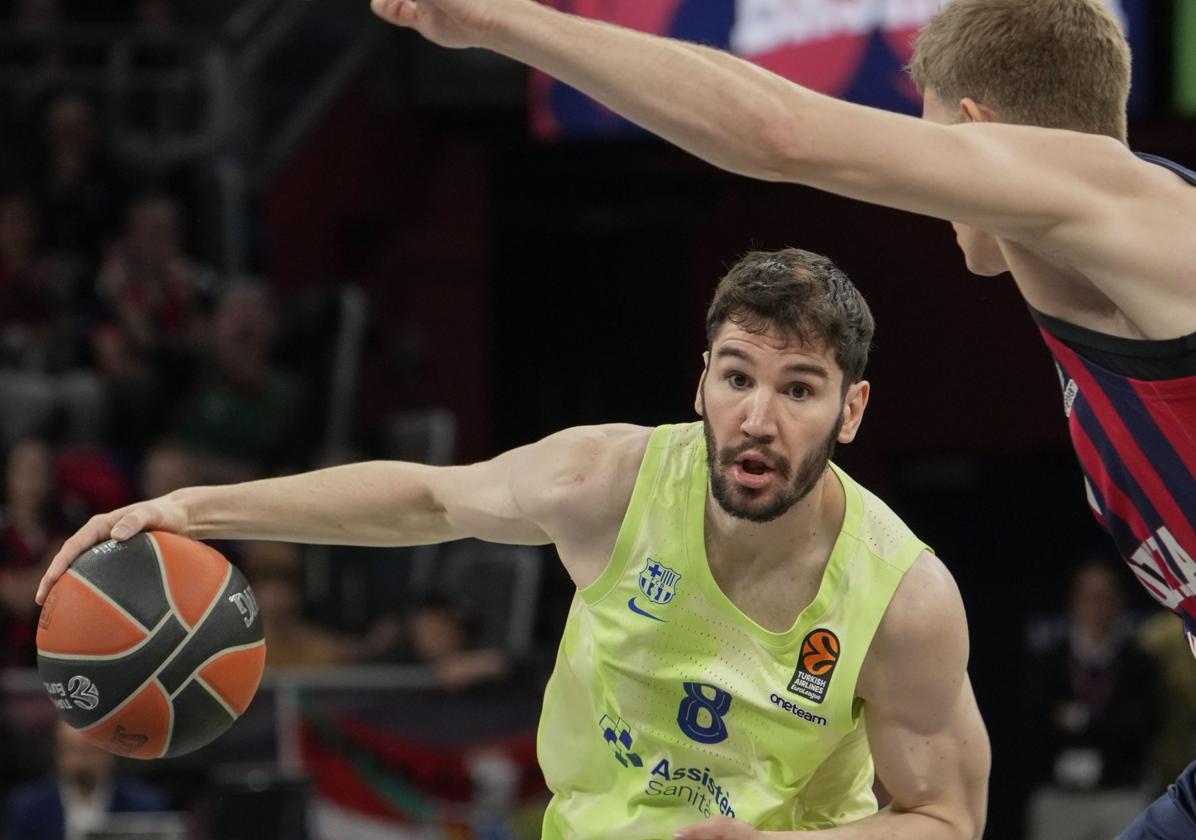 A Brizuela le está tocando jugar de base en muchos partidos en el Barcelona.