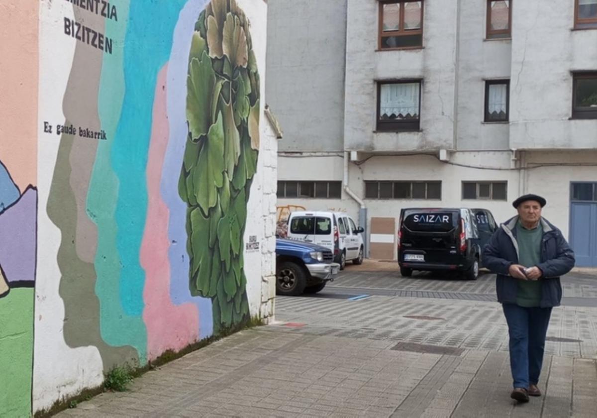 Mural del proyecto 'Dementzia Bizitzen', que será subvencionado.
