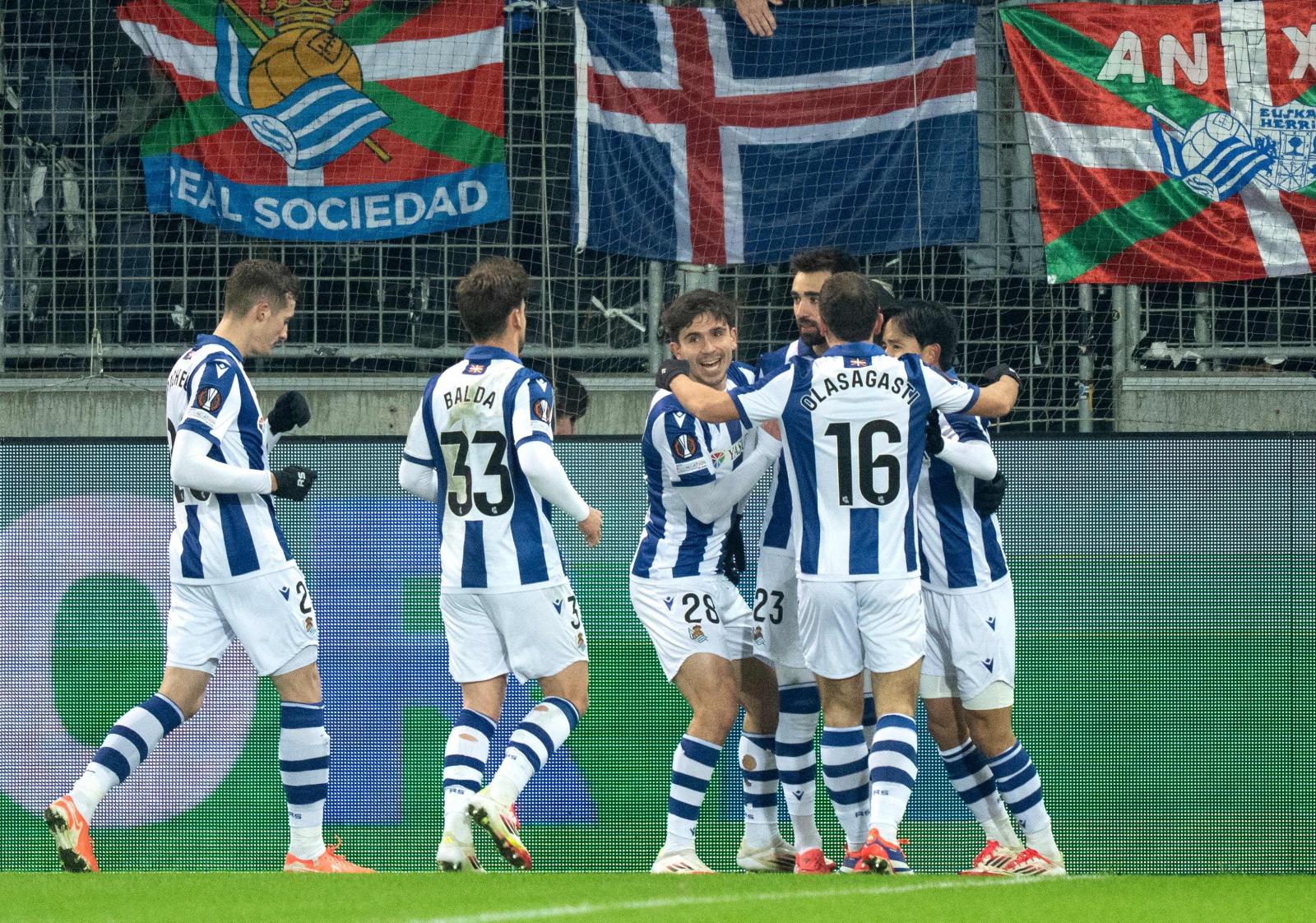 El triunfo de la Real Sociedad ante el Midtjylland, en imágenes