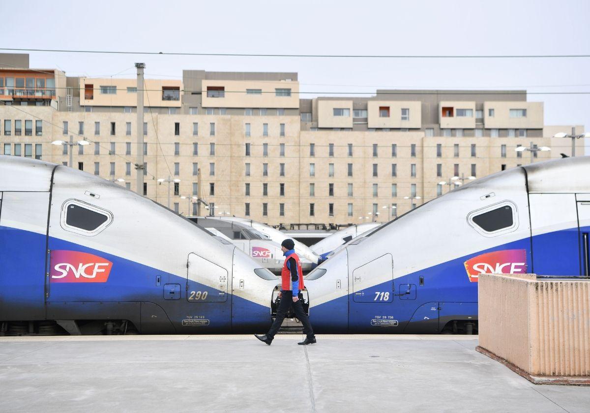 Un tren de la SNCF, en una estación de Francia.