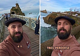 El influencer Iñaki Ibaibarriaga por Biarritz.
