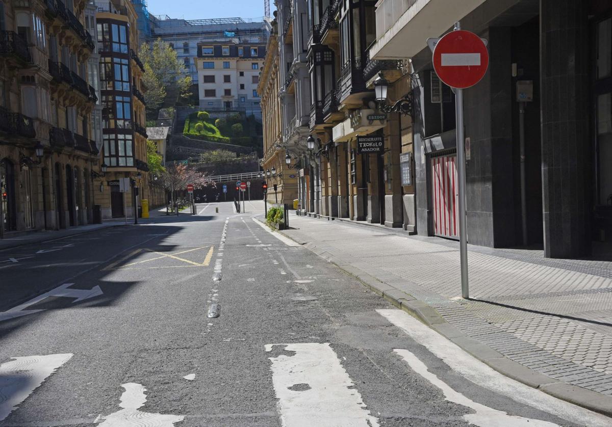 Vista de la calle Manterola, donde ocurrieron los hechos