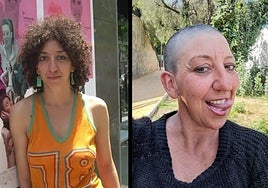 Mónica Cervera en dos imágenes compartidas hace unos meses en su perfil de Instagram.