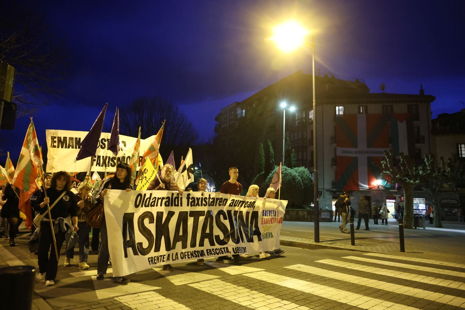 Errenteria protesta contra la &#039;mesa informativa&#039; de Vox
