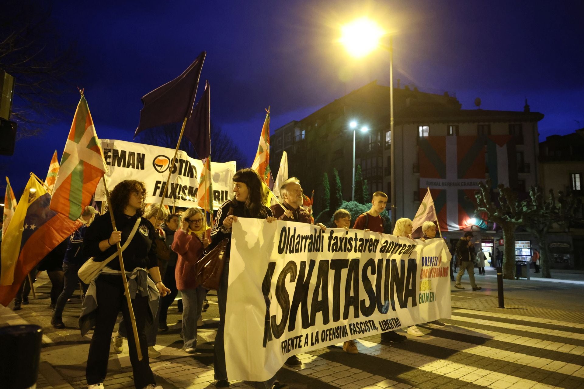 Errenteria protesta contra la &#039;mesa informativa&#039; de Vox
