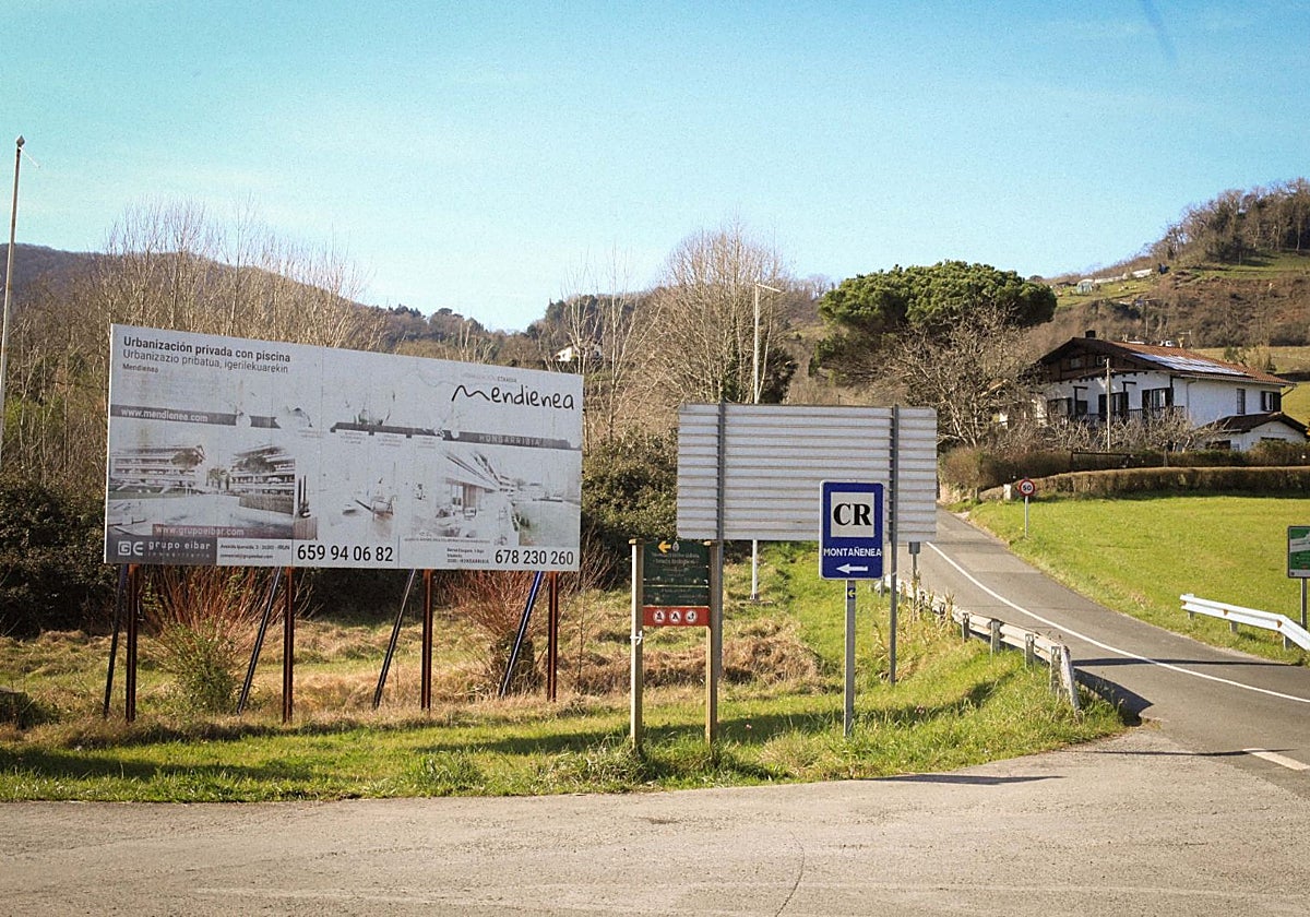 Donde empieza la subida a Guadalupes se construirán las 75 viviendas.