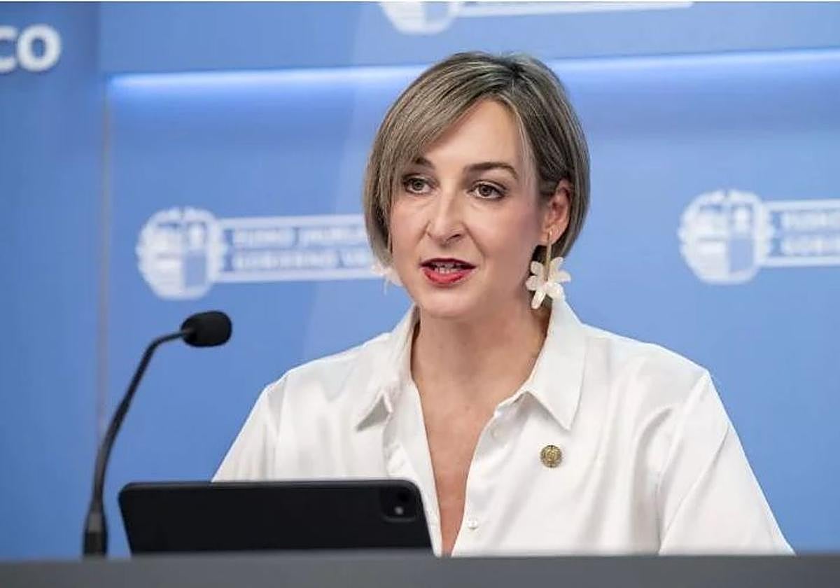 Maria Ubarretxena, portavoz del Gobierno Vasco.