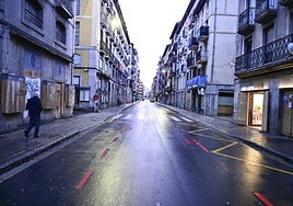 Rondilla, a primera hora del miércoles, cerrada al tráfico durante los pasados carnavales.