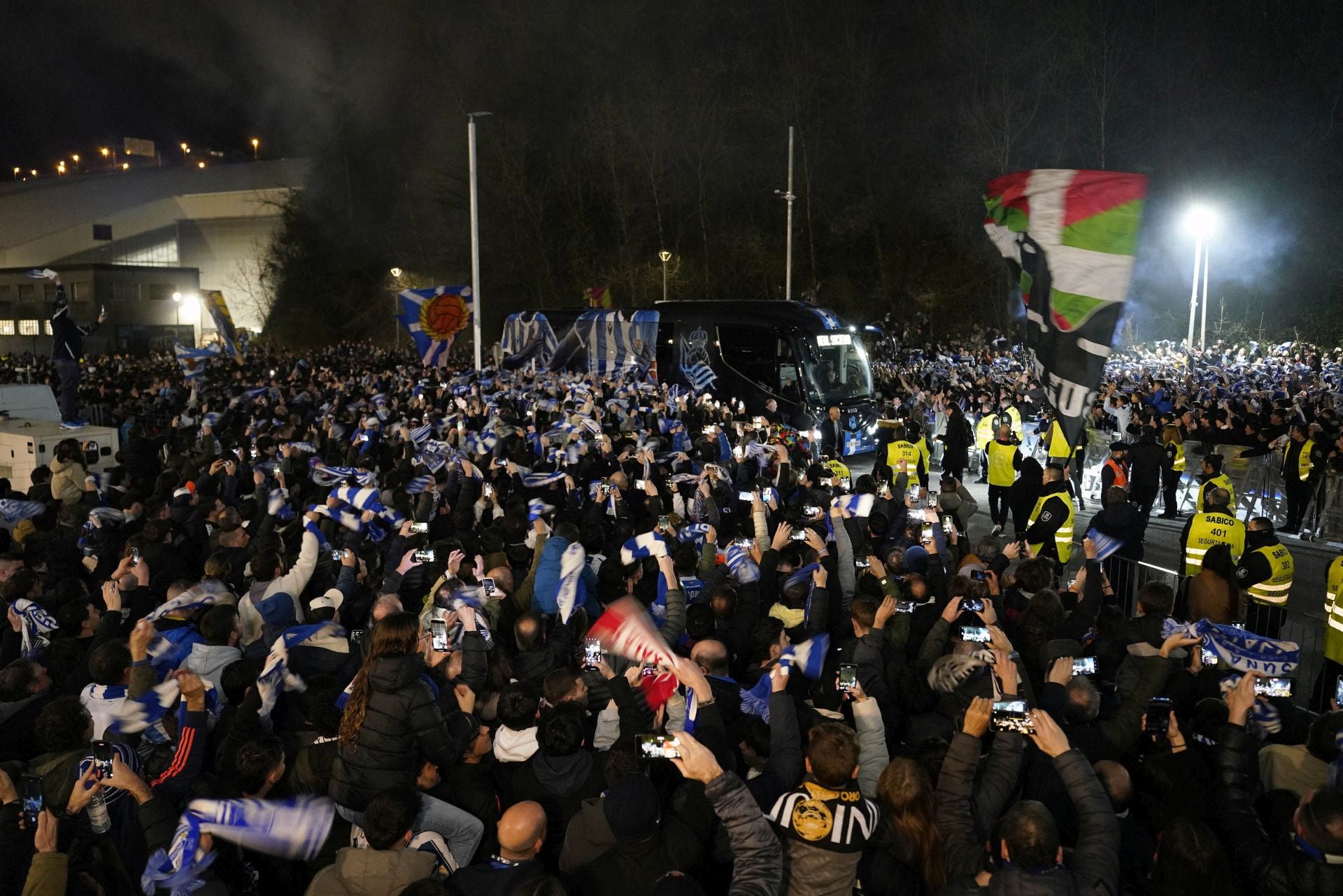 Histórico recibimiento a la Real Sociedad en Anoeta