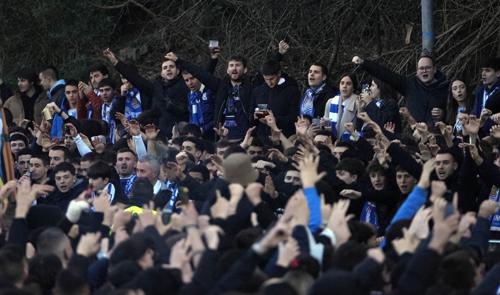 Histórico recibimiento a la Real Sociedad en Anoeta